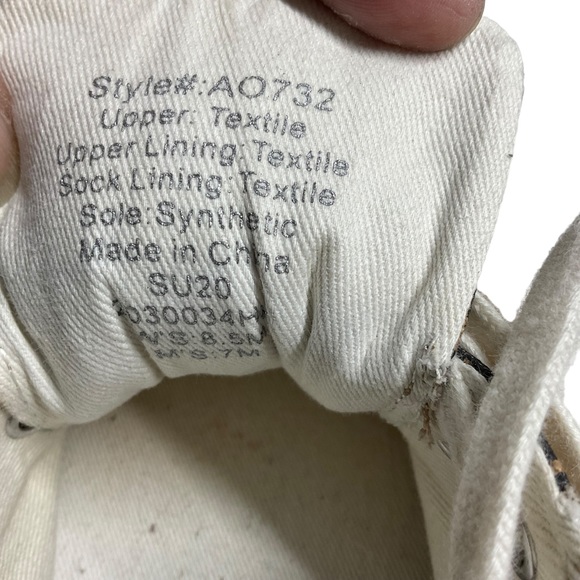 Madewell Sidewalk Low-Top Leopard Print Recycled Canvas Sneaker Size 8.5 - Picture 10 of 15